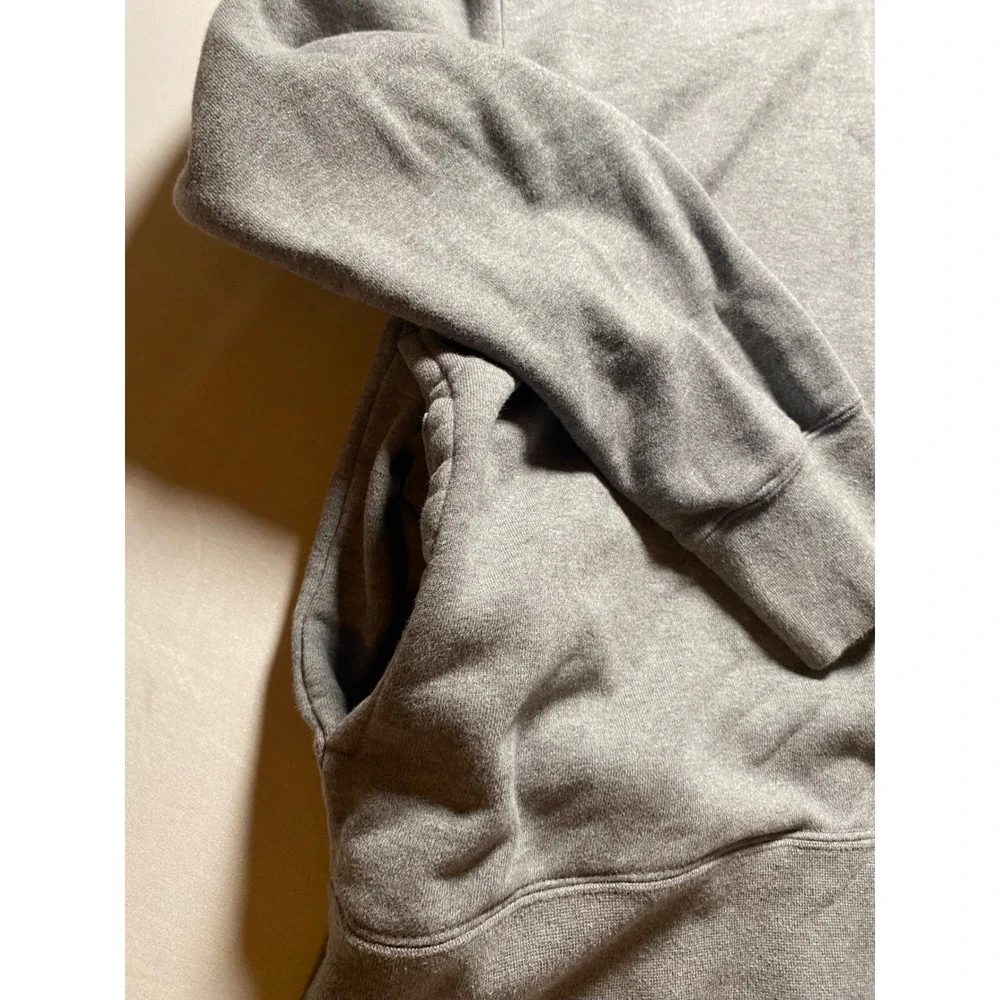 Jordan Mens Heather Grey Wrap Around Graphic Pullover Hoodie DA7186-091 XL